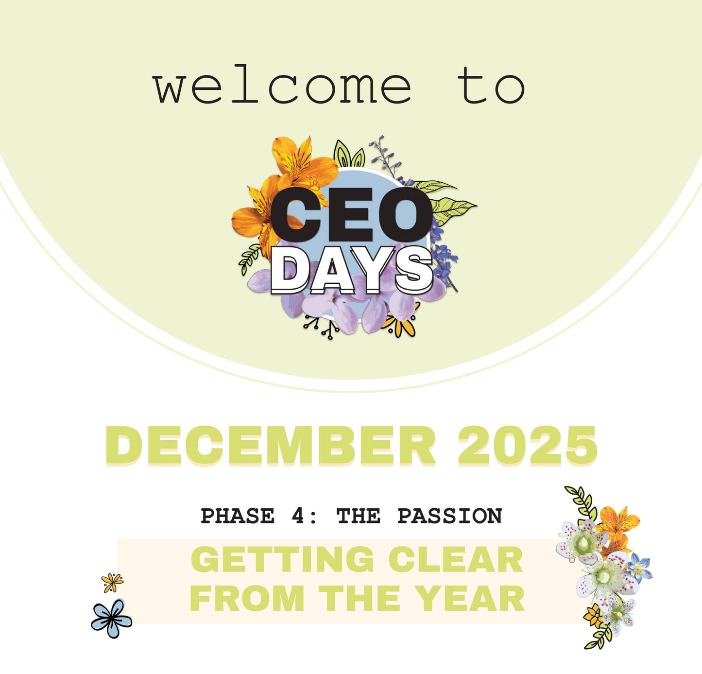 December's CEO Day™️: Getting Clear from the Year