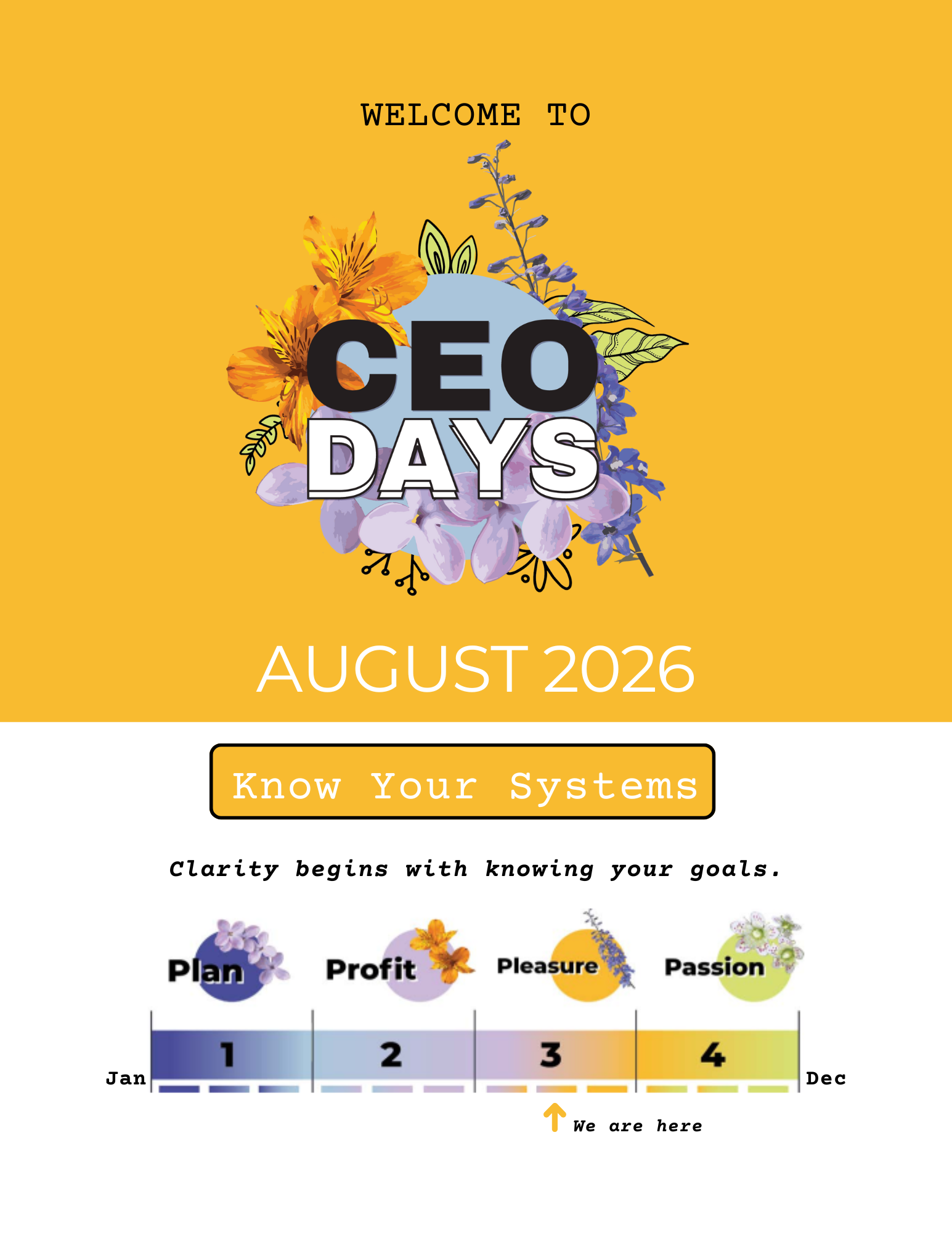 August CEO Days™️: Know Your Systems