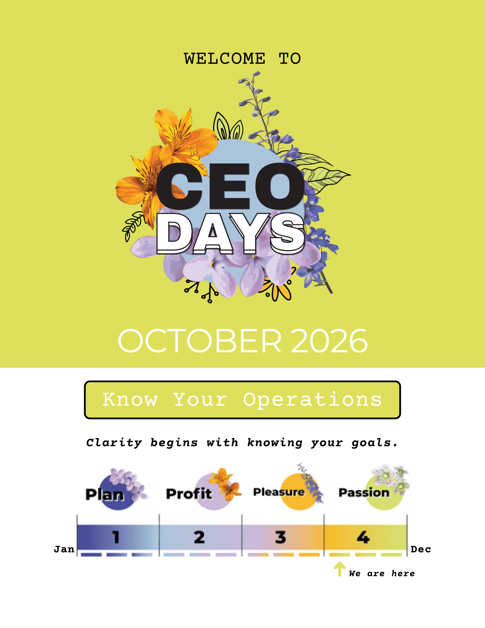 October CEO Days™️:  Know Your Operations